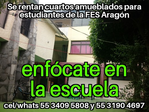 Fes aragon; cuartos estudiantes; fes aragon nuevo ingreso; departamento estudiantes; recamara estudiantes; habitacion estudiantes; dormitorio estudiantes;