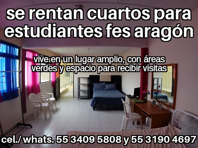 Fes aragon; cuartos estudiantes; fes aragon nuevo ingreso; departamento estudiantes; recamara estudiantes; habitacion estudiantes; dormitorio estudiantes;