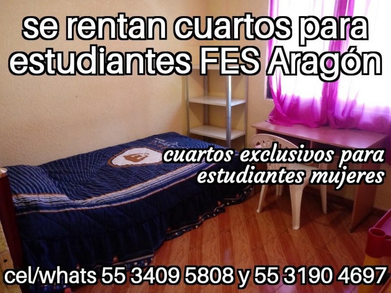 Fes aragon, cuartos estudiantes, fes aragon nuevo ingreso, departamento estudiantes, recamara estudiantes, habitacion estudiantes, dormitorio estudiantes,
