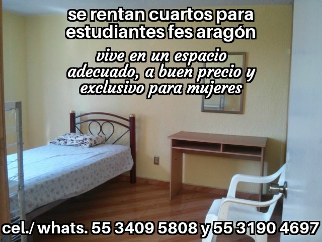Fes aragon, cuartos estudiantes, fes aragon nuevo ingreso, departamento estudiantes, recamara estudiantes, habitacion estudiantes, dormitorio estudiantes,